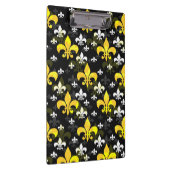 Gele witte fleur de lis klembord (Rechts)