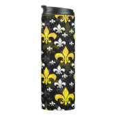 Gele witte fleur de lis thermosbeker (Geroteerd rechts)