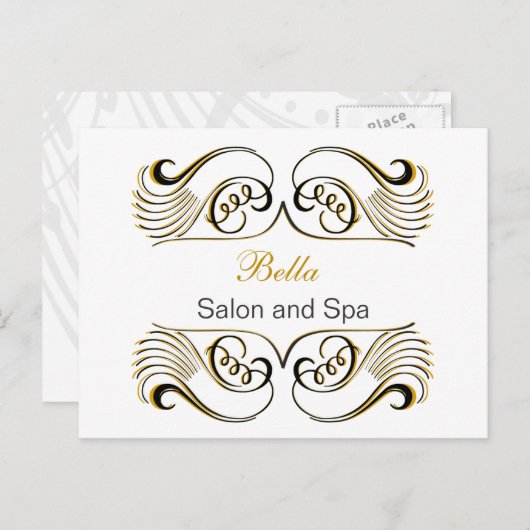 gele witte grafische kaart (Voorkant / Achterkant)