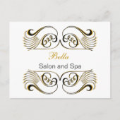 gele witte grafische kaart (Voorkant)