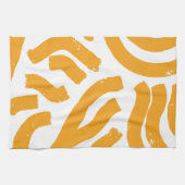 Gele & Witte Keukenhanddoek (Horizontaal)