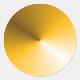 Gele witte kleur Blank Sjabloon Aangepast rendemen Ronde Sticker