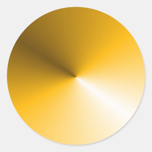 Gele witte kleur Blank Sjabloon Aangepast rendemen Ronde Sticker (Voorkant)