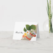 Gele Witte Madeliefjes Lieveheersbeestje Dank U Ka Bedankkaart (Voorkant)