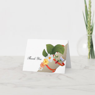Gele Witte Madeliefjes Lieveheersbeestje Dankkaart Bedankkaart