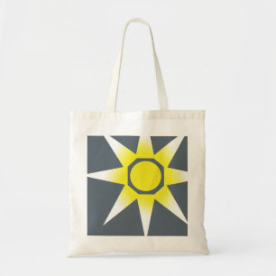 Gele Witte Magie Zon Product Tote Bag