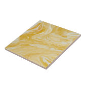 Gele witte marmer afdrukken tegeltje (Zijkant)