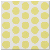 Gele witte mini-polaire dots stof (Close Up)