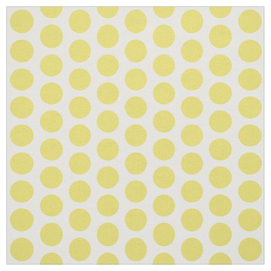 Gele witte mini-polaire dots stof (Swatch)