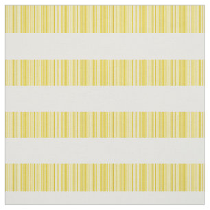 Gele witte moderne stripes stof