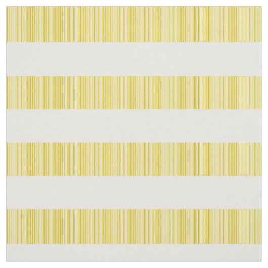 Gele witte moderne stripes stof (Swatch)
