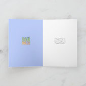 Gele&witte pansies voor iemand speciale verjaardag kaart (Binnen)