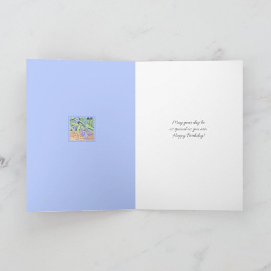 Gele&witte pansies voor iemand speciale verjaardag kaart (Binnen)