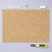 Gele witte poka Dots Autumn Herfst Stijlvol Tissuepapier (Craft)