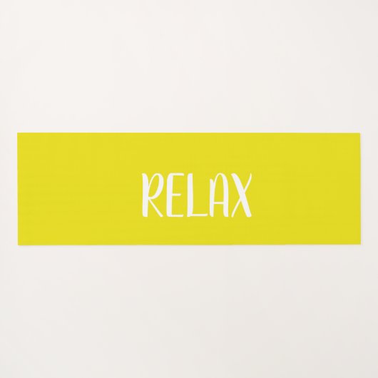 Gele Witte Ster Yogamat (Achterkant (horizontaal))