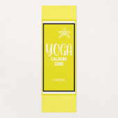 Gele Witte Ster Yogamat (Voorkant)