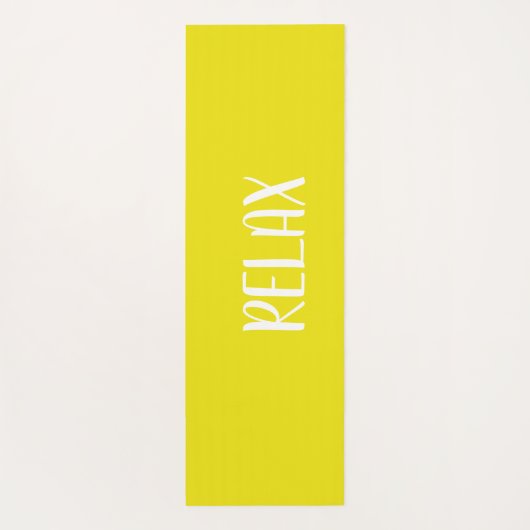 Gele Witte Ster Yogamat (Achterkant)