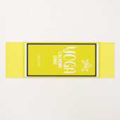 Gele Witte Ster Yogamat (Voorkant (horizontaal))