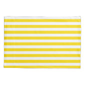 Gele witte streep, stijlvolle Sjabloon, enkele Kussensloop (Achterkant)