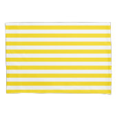 Gele witte streep, stijlvolle Sjabloon, enkele Kussensloop (Voorkant)