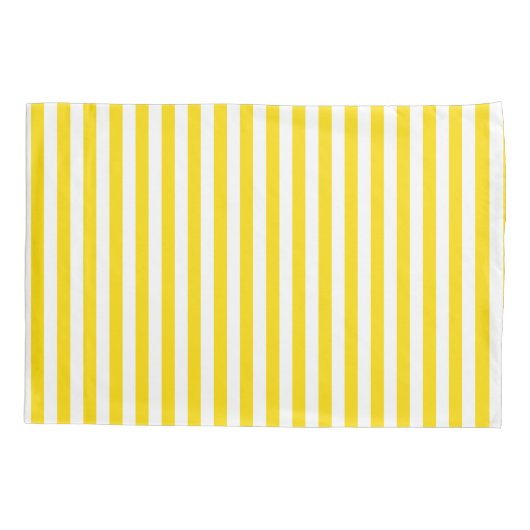 Gele witte strepe legante decoratieve Sjabloon Kussensloop (Achterkant)