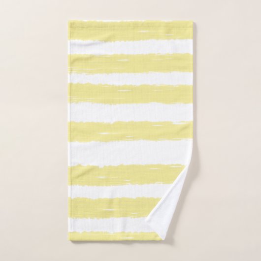 Gele witte strepen bad handdoek (Handdoek)