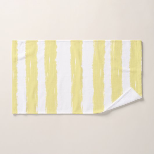 Gele witte strepen bad handdoek (Handdoek)