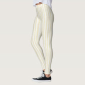 Gele Witte Strepen Leggings (Links)