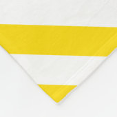 Gele witte strepen Moderne Decoratieve Sjabloon Fleece Deken (Hoek)