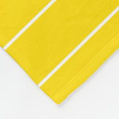 Gele witte striped Sjabloon Trend Colors Elegant Fleece Deken (Hoek)