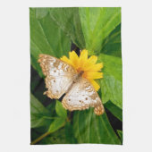 gele witte vlinder mot theedoek (Verticaal)