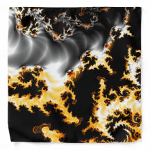 gele, witte, zwarte, oranje, fractaalwolken