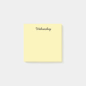 Gele woensdag post-it® notes (Voorkant)