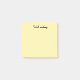 Gele woensdag post-it® notes