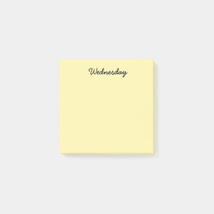 Gele woensdag post-it® notes