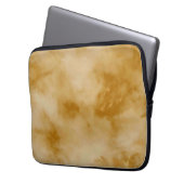 Gele wolken laptop sleeve (Voorkant Links)