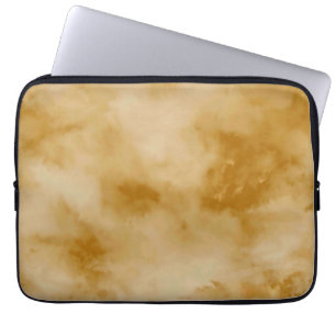 Gele wolken laptop sleeve