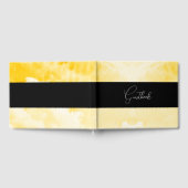 Gele wolken textuur bruiloft gastenboek (Volledig)