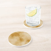 Gele wolken zandsteen onderzetter (Zijkant)