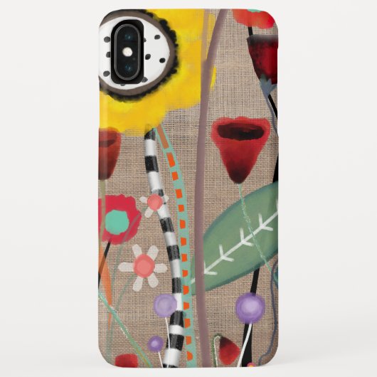 Gele wonderland weide klaprozen Case-Mate iPhone case (Achterkant)