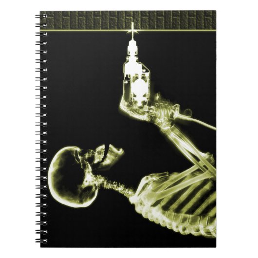 Gele X-Ray Skeletbouwer Notitieboek (Voorkant)