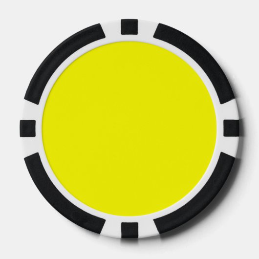 Gele Yayness Poker Chips (Voorkant)