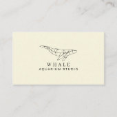 Gele zachte lage poly aquarium vis visitekaartje (Voorkant)
