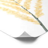 Gele zachte waterverf Bloemenkwekerij Decor Poster (Hoek)