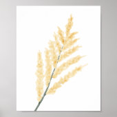 Gele zachte waterverf Bloemenkwekerij Decor Poster (Voorkant)