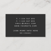 Gele Zag Grunge Logo Handyman Tool Timmerwerk Visitekaartje (Achterkant)