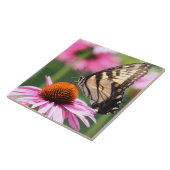 Gele zandstaarstaarstaafkeramische tapijtegel tegeltje (Zijkant)