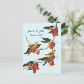 Gele zangvogels op Crossvine Briefkaart (Staand voorkant)