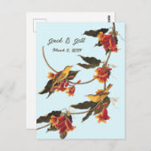 Gele zangvogels op Crossvine Briefkaart (Voorkant / Achterkant)