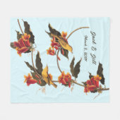 Gele zangvogels op Crossvine Fleece Deken (Voorkant (Horizontaal))